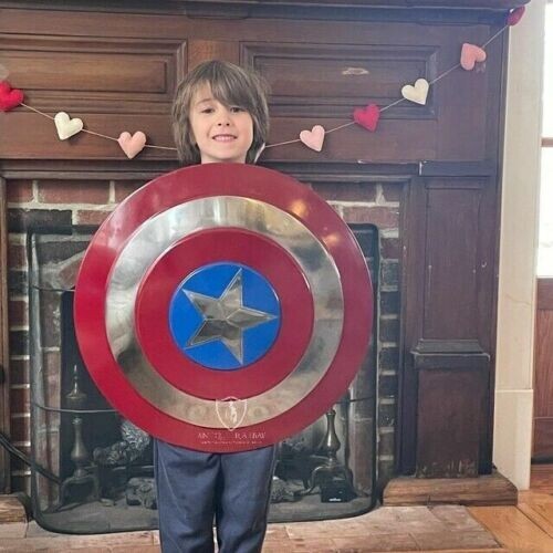 Captain America Shield Replica - 18-Inch Metal Prop For Cosplay & Decoration - Marvel 75th Anniversary Gift