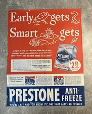 Eveready Prestone Anti-Freeze - Vintage Advertising - Original Advert - 1945