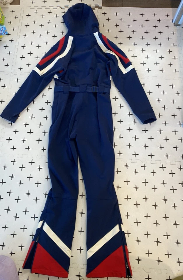 Traje de esquí Perfect Moment rojo azul blanco mono de una pieza a prueba de agua talla XL Foto 2 de 3