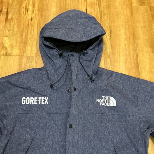 SOLD OUT North Face GORE-TEX Black Denim Mountain Jacket Size L Men's BRAND NEW - Picture 2 of 9