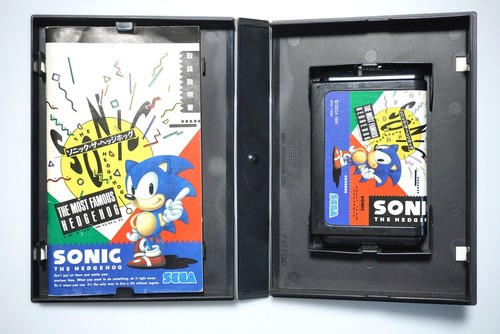 Sega Mega Drive Sonic the Hedgehog 1 boxed Japan MD game US Seller - Picture 3 of 4