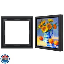 Americanflat 12x12 Canvas Floating Frame with Adhesive Strips Included - Eleg