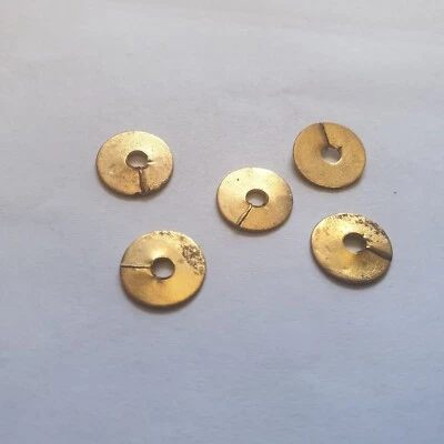 5 Vintage Austin 7 Seven Lucas DJ Typ Verteilerkappe Messing geteilte Unterlegscheiben  - Bild 1 von 2