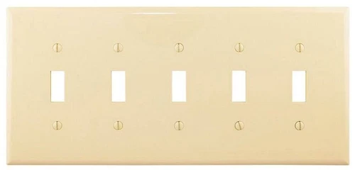 EATON PJ5V Wallplate Power 5 Gangs