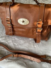 Authentic Mulberry Oversized Alexa Oak Soft Buffalo Leather  In Tan