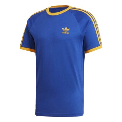 adidas Originals 3-Stripes T-Shirt Blue/Yellow 2XL