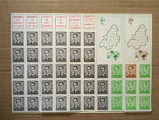belgique 1970 carnets baudouin b3 à b7 complet neuf