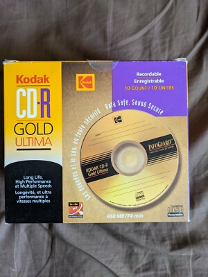 Kodak CD-R SILVER+GOLD 10枚入り 未開封 10箱セット s-l400.jpg
