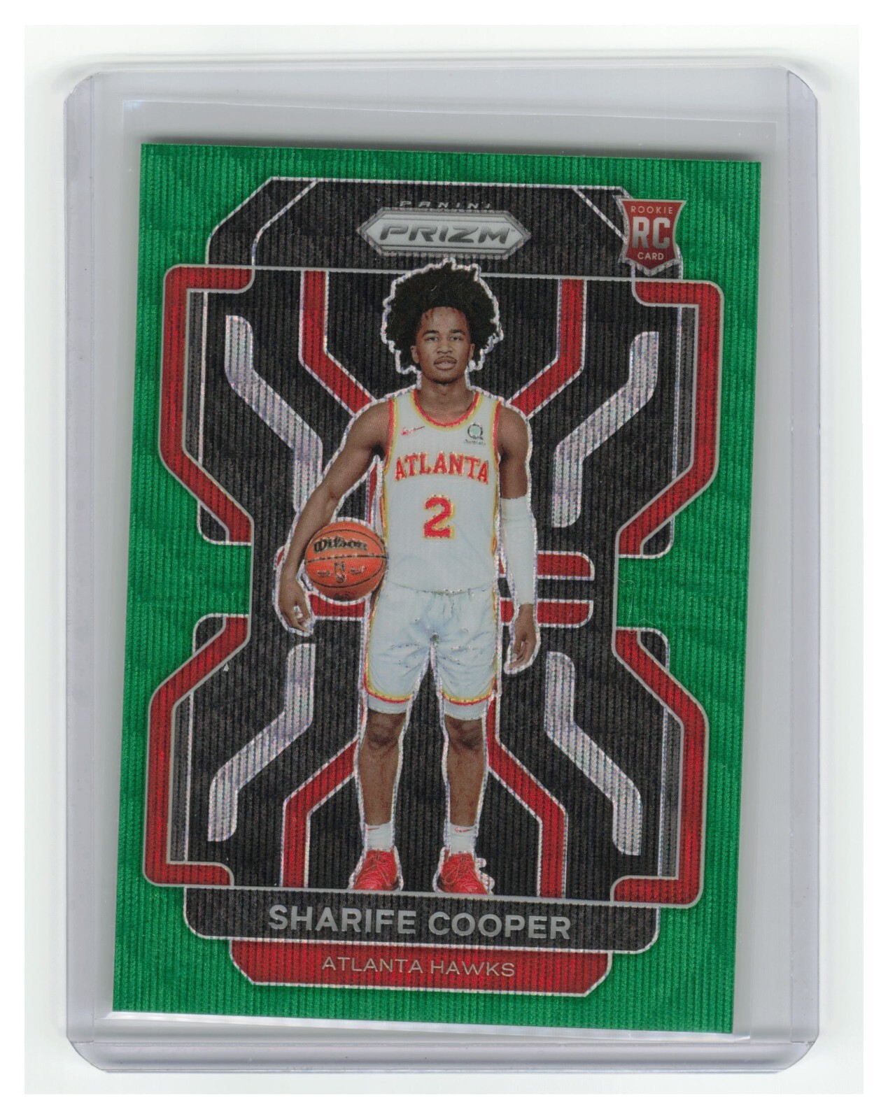 2021-22 Panini Prizm Fanatics Exclusive Sharife Cooper RC Green Wave Prizm #280