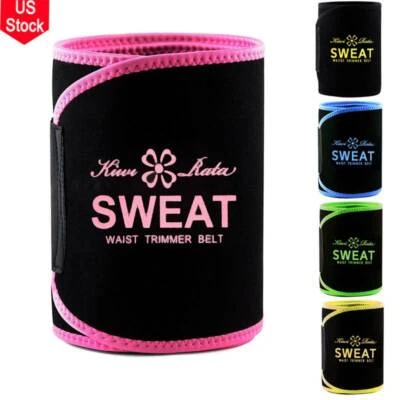 Waist Trimmer Belt Women Men Fat Burner Weight Loss Sweat Slim Wrap Body Shaper