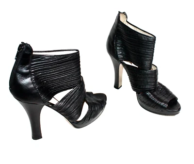 MAX MARA HIGH HEELS PLATEAU RIEMCHENPUMPS WOMAN SHOES CHAUSSURES  38 #5-4# - Bild 1 von 4