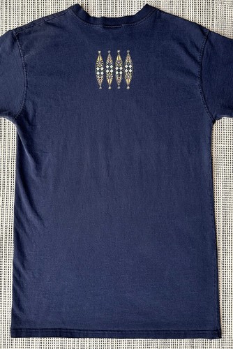 RARE Magic Kingdom Adventureland Large Blue T Shirt Double Sided Disney Florida - Picture 7 of 9