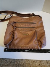 Stone Co. Brown Soft Leather Shoulder Bag Handbag with an Adjustable Strap