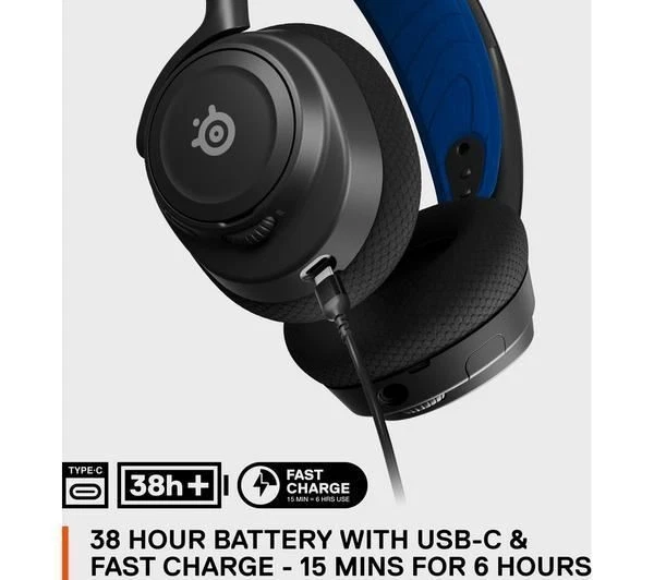 STEELSERIES Arctis Nova 7P 7.1 Gaming Headset - Black & Blue - REFURB-B