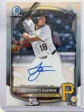 2025 Bowman Draft #CPA-AG Adonys Guzman 1st Prospect Chrome Auto Pirates Mint