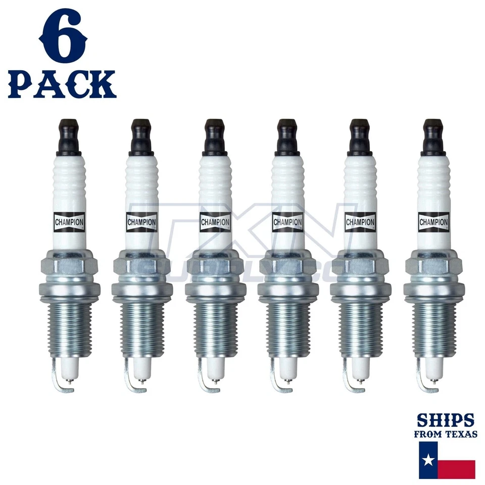 6 Pack Champion Platinum Spark Plugs for 1981-1983 Jeep Cherokee 4.2L L6 - Image 2 of 3