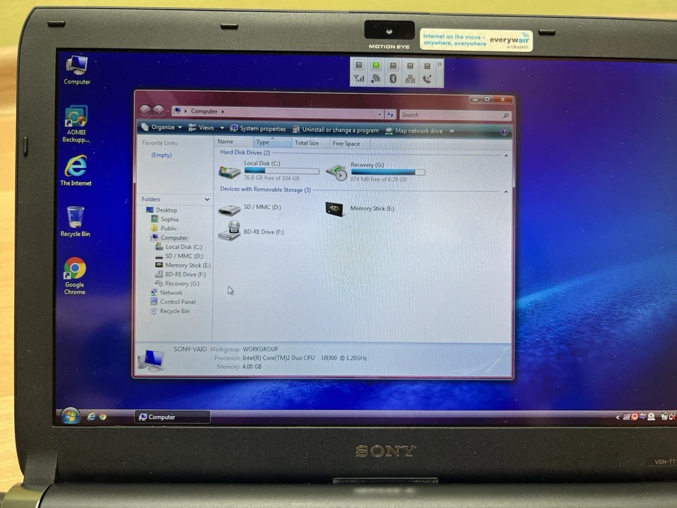 Sony VAIO VGN-TT11LN UK Model With Blu-ray And SSD #H8 - Image 2 of 4
