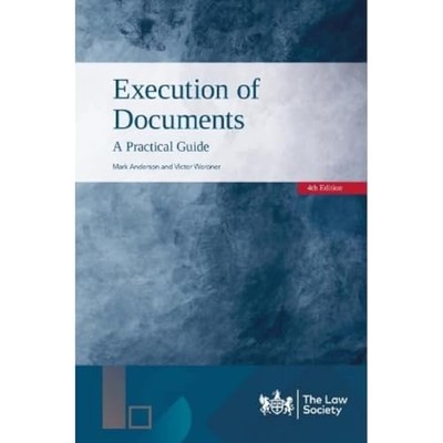 EXECUTION OF DOCUMENTS by Mark Anderson Paperback Self Help Business