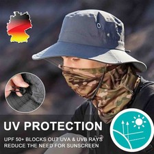 Herren Sonnenhut UV Schutz Anglerhut Fischerhut Trekking Camping Reisen Outdoor