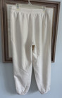 Member's Mark L Women's Fleece Elastic Waist Drawstring Jogger Ivory EUC — photo 7