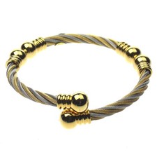 Gold Silver Magnetic Bracelet Adjustable Cuff Reduce Pain Fatigue Men Women Rope