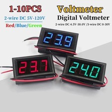 Led 12v 24v Digital Display Voltmeter Car Motorcycle Voltage Gauge Panel Meter Led 12v 24v Digital Display Voltmeter Car Motorcycle Voltage Gauge Panel Meter