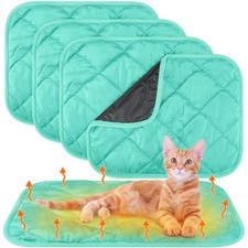 4 Pack Self Heating Cat Pad Self Warming Dog Mat Reflects Body Heat Extra War...