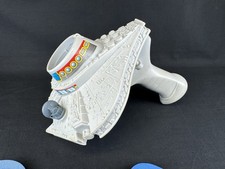 Vintage Space Ship Foam Disc Saucer Launcher Works. Lights  Sounds NOT TESTED