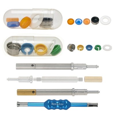 US Dental Locator Overdenture Male Caps Novaloc Retention Inserts Cap Core Tool