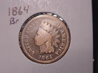 1864 BR INDIAN HEAD CENT POPULAR EARLY DATE COIN SHIPS FREE