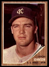 1962 Topps #82 Deron Johnson Excellent Athletics              ID:169473