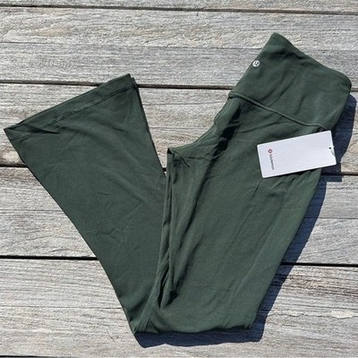 lululemon Align High-Rise Mini-Flare Pant Regular legacy green size 8 nwt  