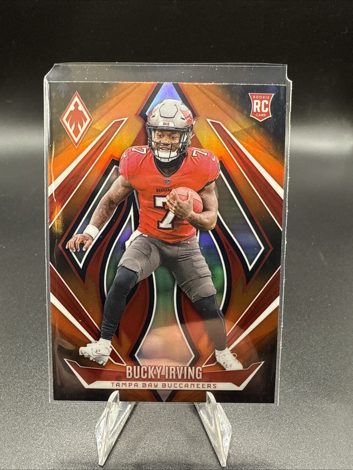 2024 Phoenix #166 Bucky Irving Orange Fade Prizm Rookie Card (RC)