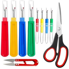10 Pcs Sewing Seam Rippers, 4 Big and 4 Small Handy Stitch Ripper Sewing Tool...