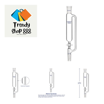 #ad Pressure Equalizing Addition Funnel Borosilicate Glass Dropping Funnel 24 40... $53.99