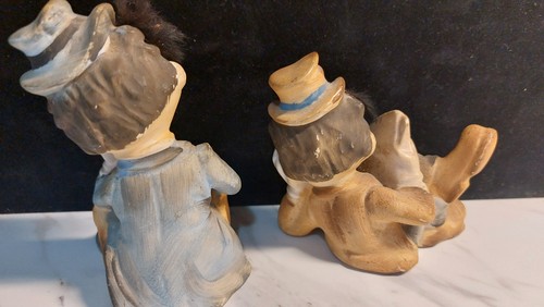 Vintage Tilso Mid-Century Japan Hobo Bum Clown Porcelain Figures - Picture 5 of 10