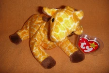 TY BEANIE BABY TWIGS 1995  GIRAFFI  8" NEW MWMT PELLETS  FREE SHIP