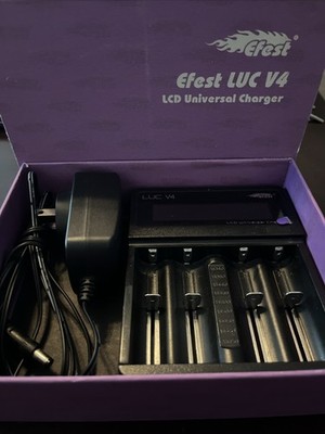 Efest Luc V4 Universal Rechargeable LCD Battery Charger