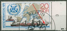DDR 1979 Weltschifffahrtstag mit Plattenfehler 2405 I mit Sonderstempel