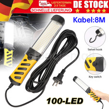 100 LED Stablampe für KFZ Arbeitsleuchte Werkstattlampe Handlampe mit Magnet DHL