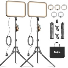 12'' LED Video Light Kit  High Brightness  5 Lighting Modes  3000-6500K St...