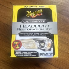Meguiars Ultimate Headlight Restoration Kit Ceramic Sealant 18 Months Clarity