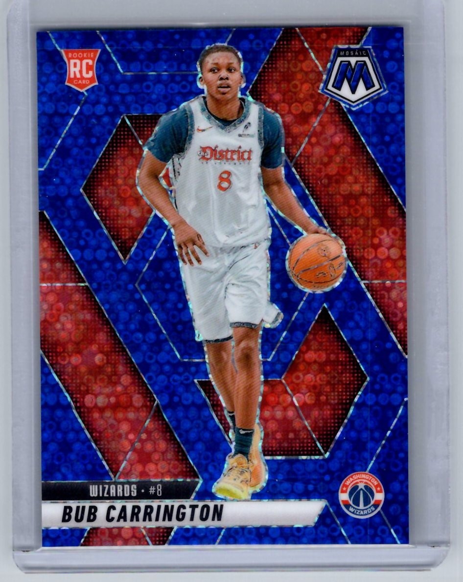 2024-25 Mosaic - Bub Carrington #206 Blue Disco /85