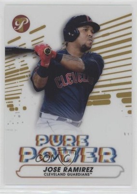 2022 Topps Pristine Pure Power Gold Refractor 27/50 Jose Ramirez #PP-17 04br