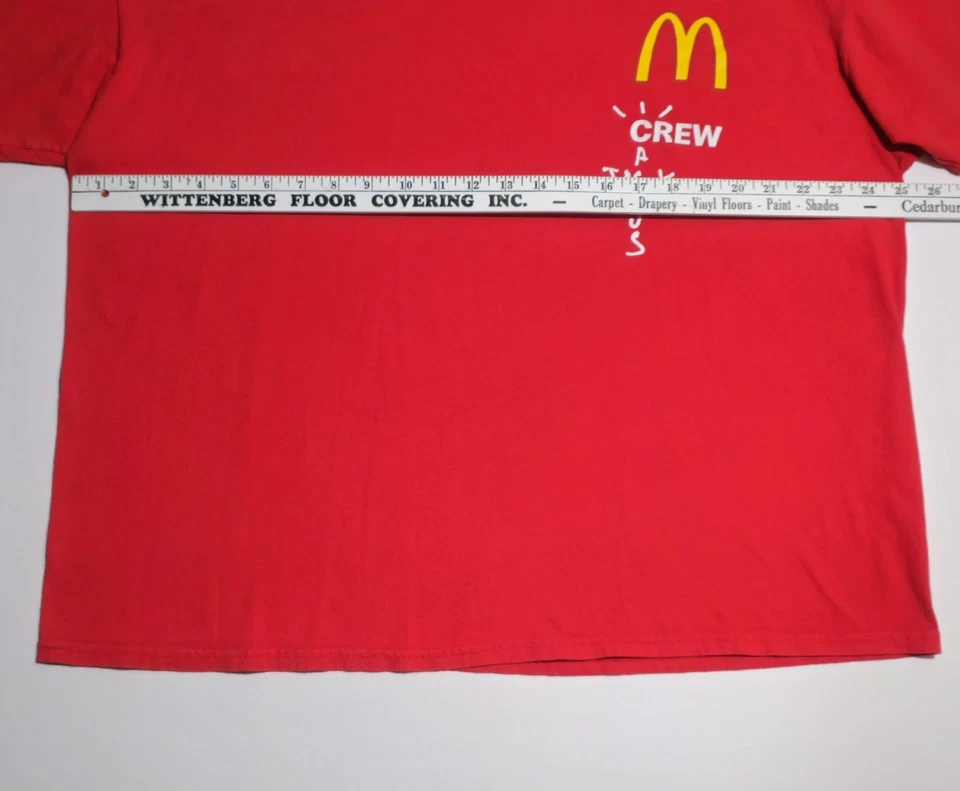 Cactus Jack Travis Scott x McDonalds Crew Member Shirt 2XL - Image 4 of 4
