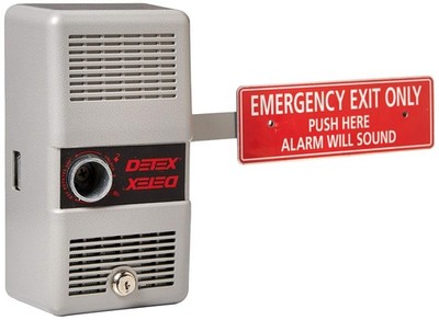 Emergency Door Exit Alarm Security System for Commercial Use Silver