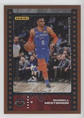 2019-20 Panini Sticker & Card Collection Bronze 24/99 Russell Westbrook #63 7xr