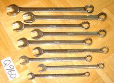 SNAP-ON TOOLS 9 PIECE SAE COMBINATION WRENCH SET OEX709B 3/8 TO 7/8