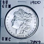 1900 BU GEM MORGAN SILVER DOLLAR UNC MS+++ U.S. MINT RARE COIN 7849
