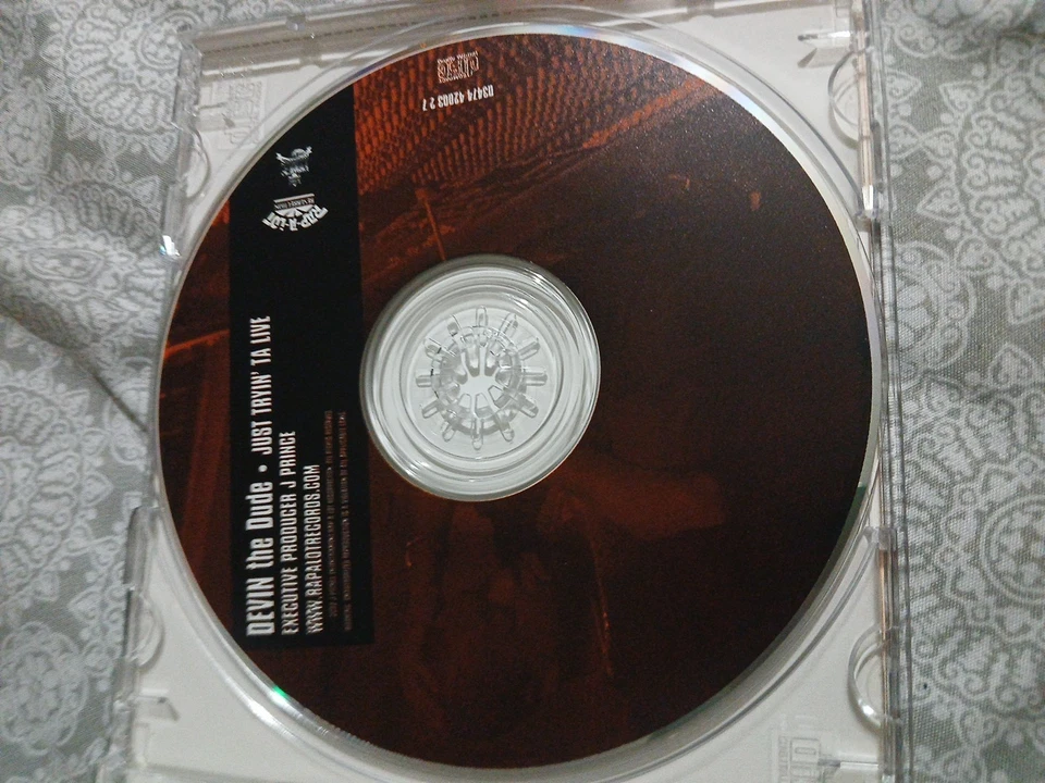 Devin The Dude Just Tryin Ta Live CD Rap-A-Lot Records EXPLICIT VERSION Tested Foto 3 de 4